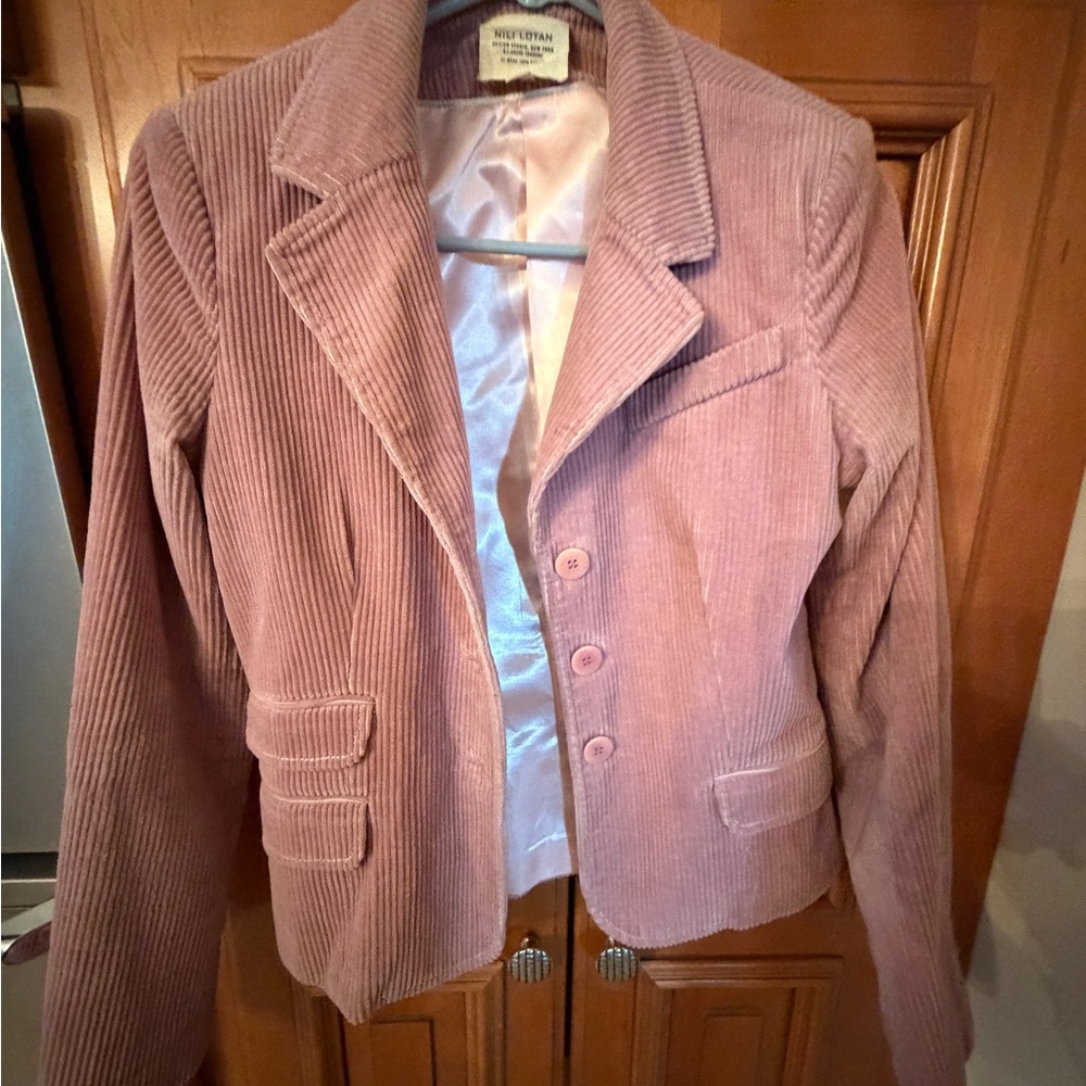 New York & Company Women's Blush Corduroy Blazer
